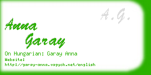 anna garay business card